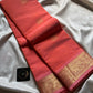 Heirloom Kanchi - Pastel Kanakambaram Kanchi Cotton Saree