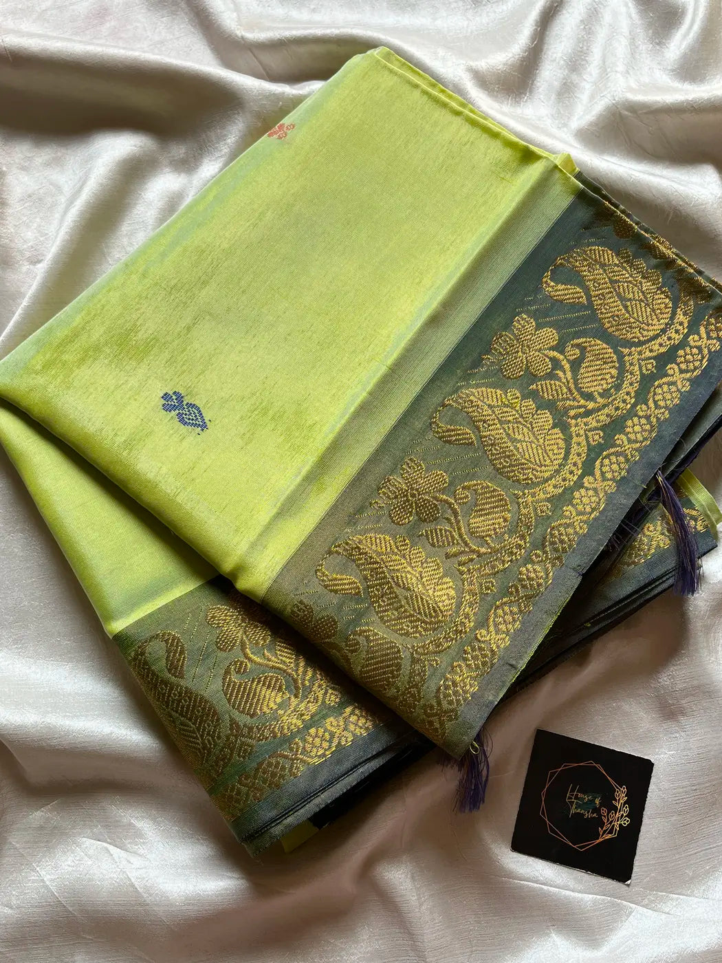 Vegan Silks | Chinnalampattu Saree – Green
