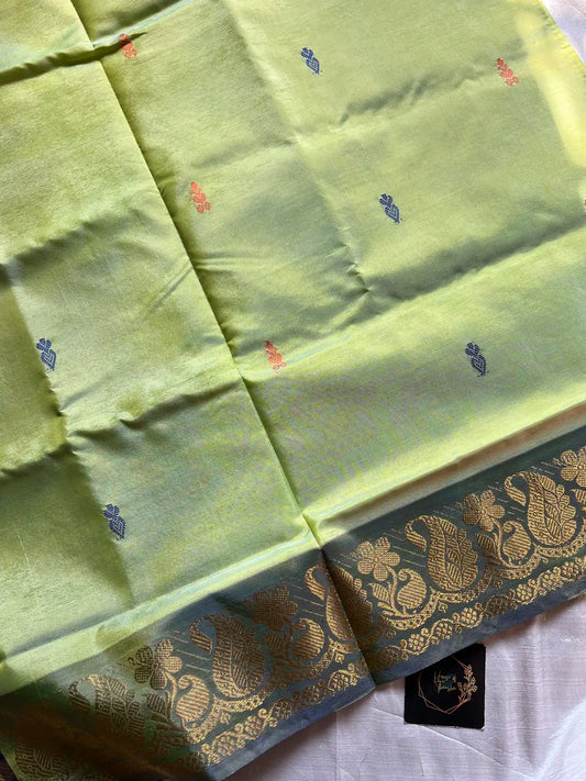 Vegan Silks | Chinnalampattu Saree – Green