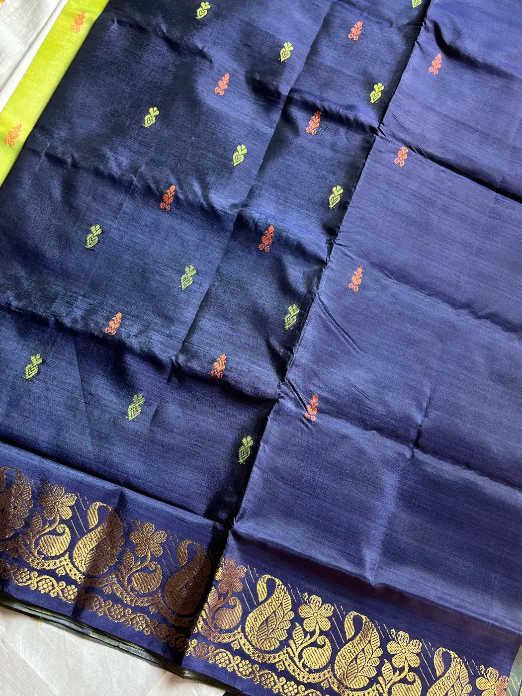 Vegan Silks | Chinnalampattu Saree – Green
