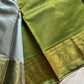 Vegan Silks | Chinnalampattu Saree – Pale Greyish Blue