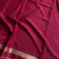 Semi Mysore Silk Saree – Wine