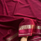 Semi Mysore Silk Saree – Wine