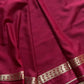 Semi Mysore Silk Saree – Wine
