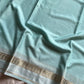 Semi Mysore Silk Saree – Ice Blue