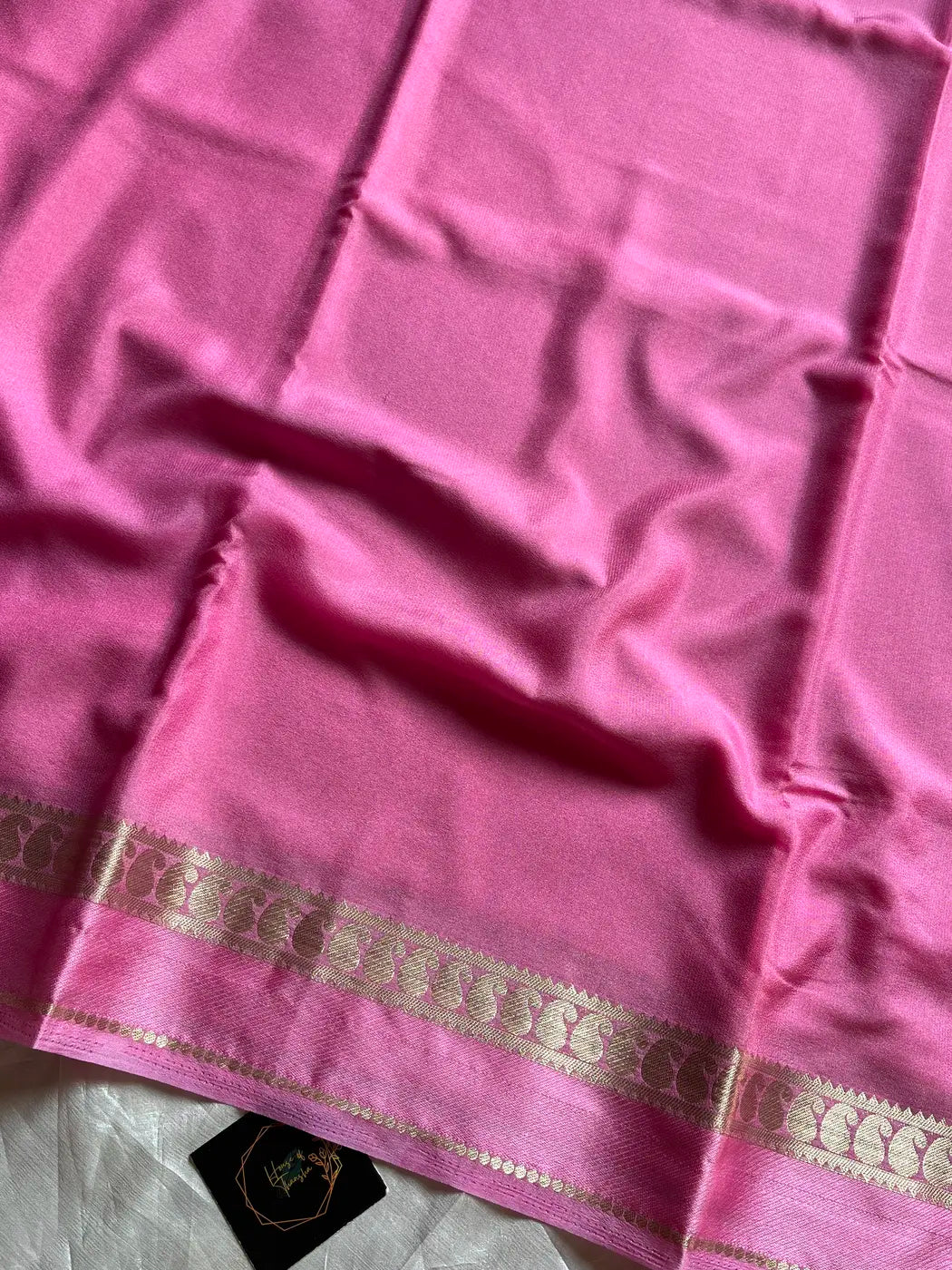 Semi Mysore Silk Saree – Rose