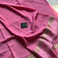 Semi Mysore Silk Saree – Rose