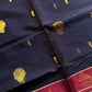 Vegan Silk Saree – Dark Blue Handloom Art Silk