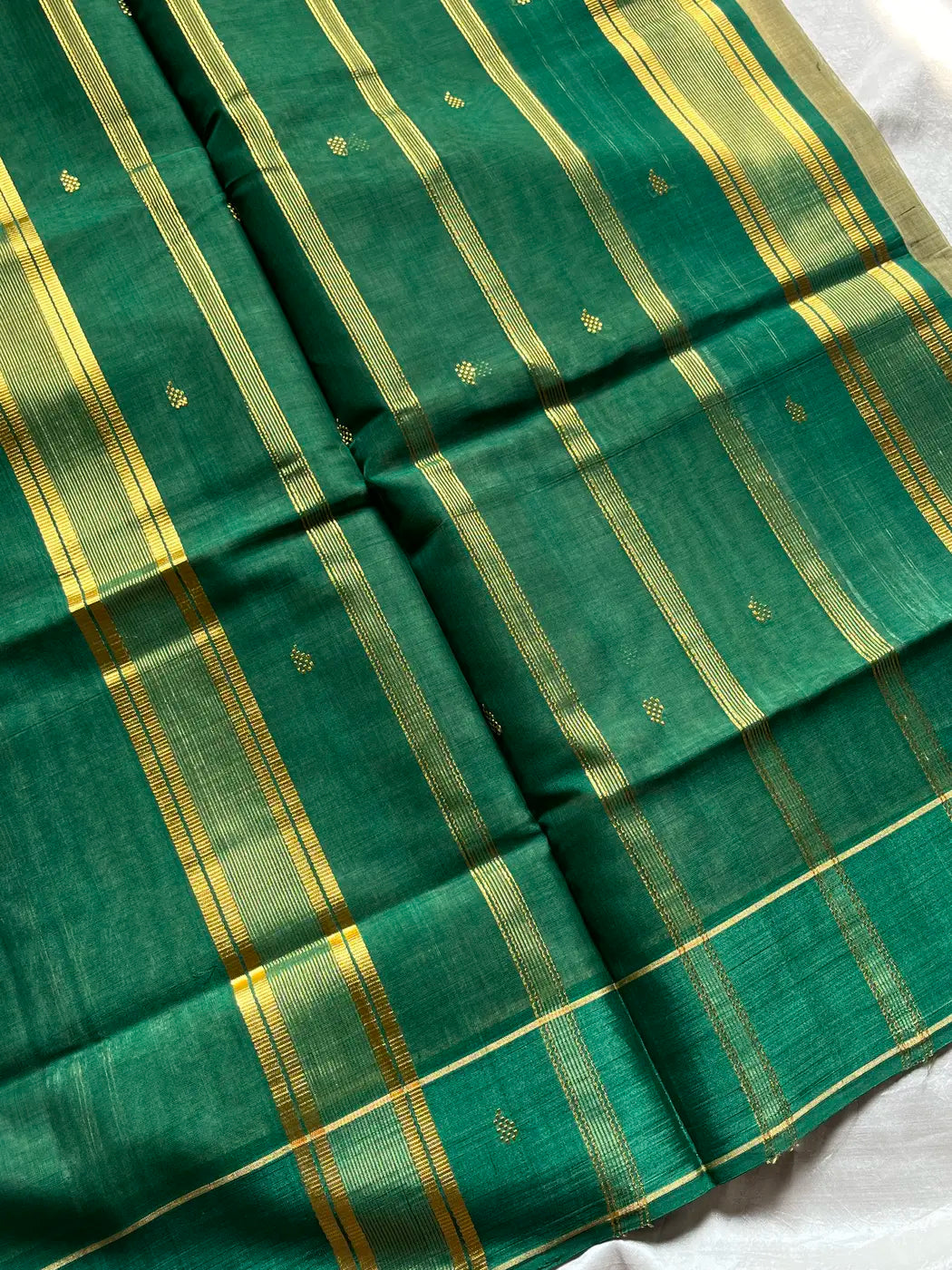 Vegan Silk Saree – Pastel green | Handloom Art Silk