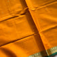 Vegan Silk Saree – Yellow | Handloom Art Silk