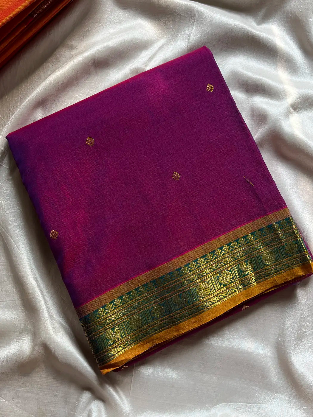 Throne Edit | Magenta 120 Count Mercerised Kanchi Cotton Saree