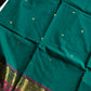 Throne Edit | Green 120 Count Mercerised Kanchi Cotton Saree