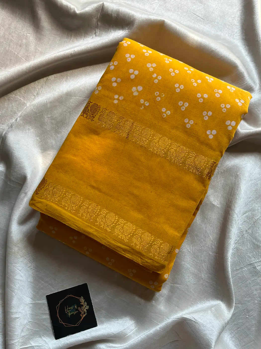 Madurai Sungudi Cotton - Yellow
