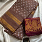 Madurai Sungudi Cotton - Earthy Brown
