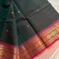 Vintage Loom Edit | Dark Green Kanchi Cotton Saree