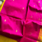 Kanchi Silkcotton Saree - Rani Pink & Yellow