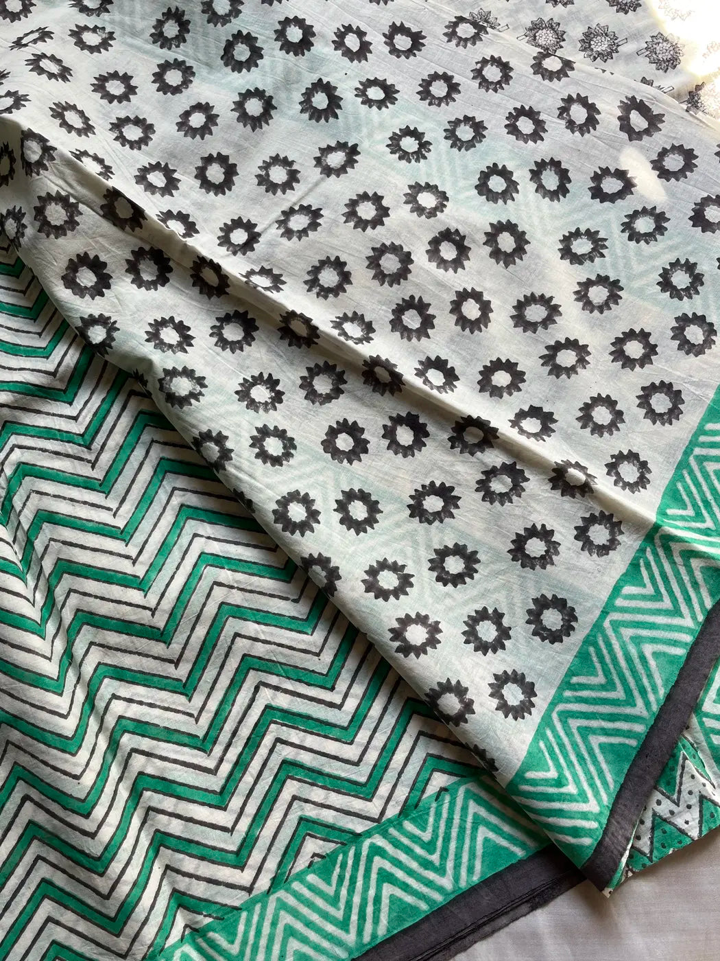 Mulmul Cotton Saree | Hand Block Print