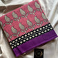 Mulmul Cotton Saree in Pink | Hand Block Print