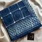 Mulmul Cotton Saree | Hand Block Print – Indigo Blue