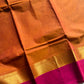 Subtle Weaves | Muted Orange Chettinadu Cotton Saree