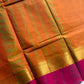Subtle Weaves | Muted Orange Chettinadu Cotton Saree