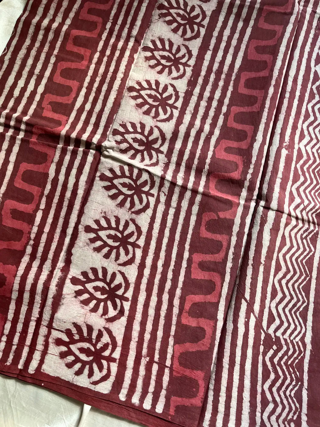 Mulmul Cotton Saree | Hand Block Print