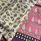 Mulmul Cotton Saree in Pink | Hand Block Print