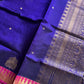 Pattu Nool Edit | Kanchi Silkcotton saree - Blue