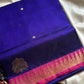 Pattu Nool Edit | Kanchi Silkcotton saree - Blue