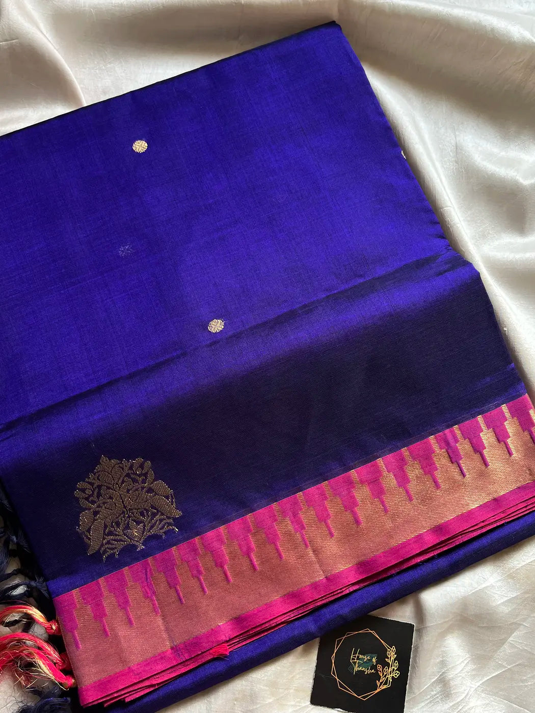 Pattu Nool Edit | Kanchi Silkcotton saree - Blue