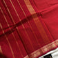 Mini Kattam – Reddish Maroon Checked Chettinadu Cotton Saree (Without blouse)