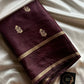 Crepe Silk Saree – Coffee brown