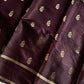 Crepe Silk Saree – Coffee brown