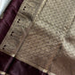 Crepe Silk Saree – Coffee brown