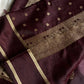 Crepe Silk Saree – Coffee brown