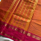 Zari Edition | Orange Kanchi Cotton Saree