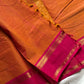 Zari Edition | Orange Kanchi Cotton Saree