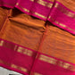 Zari Edition | Orange Kanchi Cotton Saree
