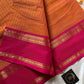Zari Edition | Orange Kanchi Cotton Saree