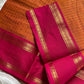 Zari Edition | Orange Kanchi Cotton Saree