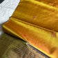 Vegan Silks | Chinnalampattu Saree – Golden Yellow