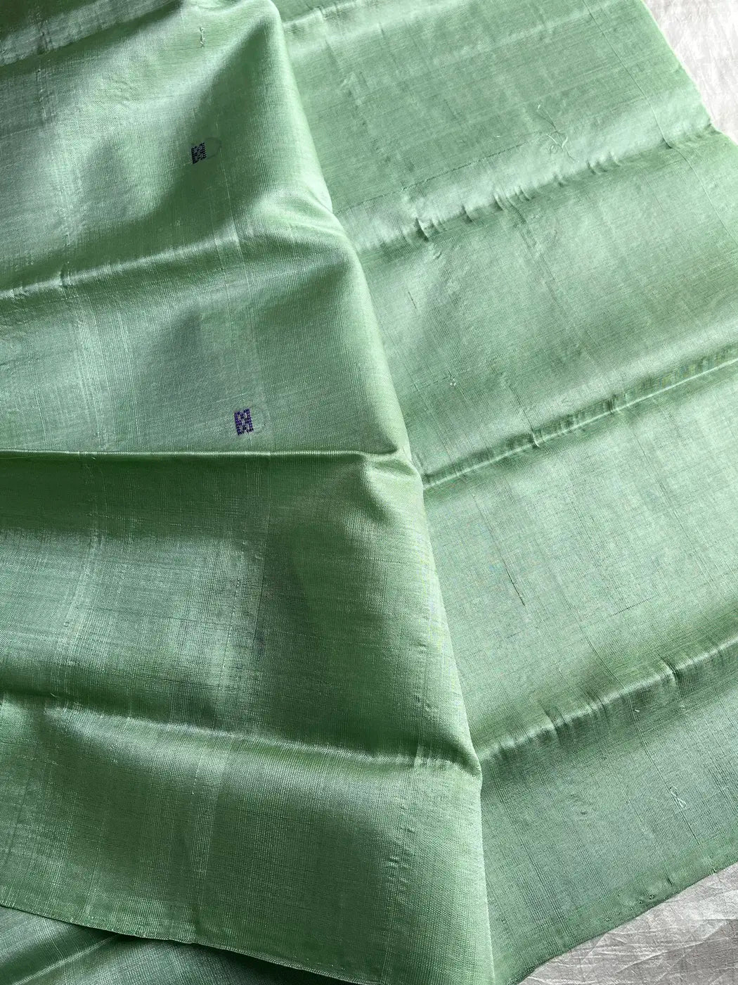 Vegan Silks | Chinnalampattu Saree – Mint Green