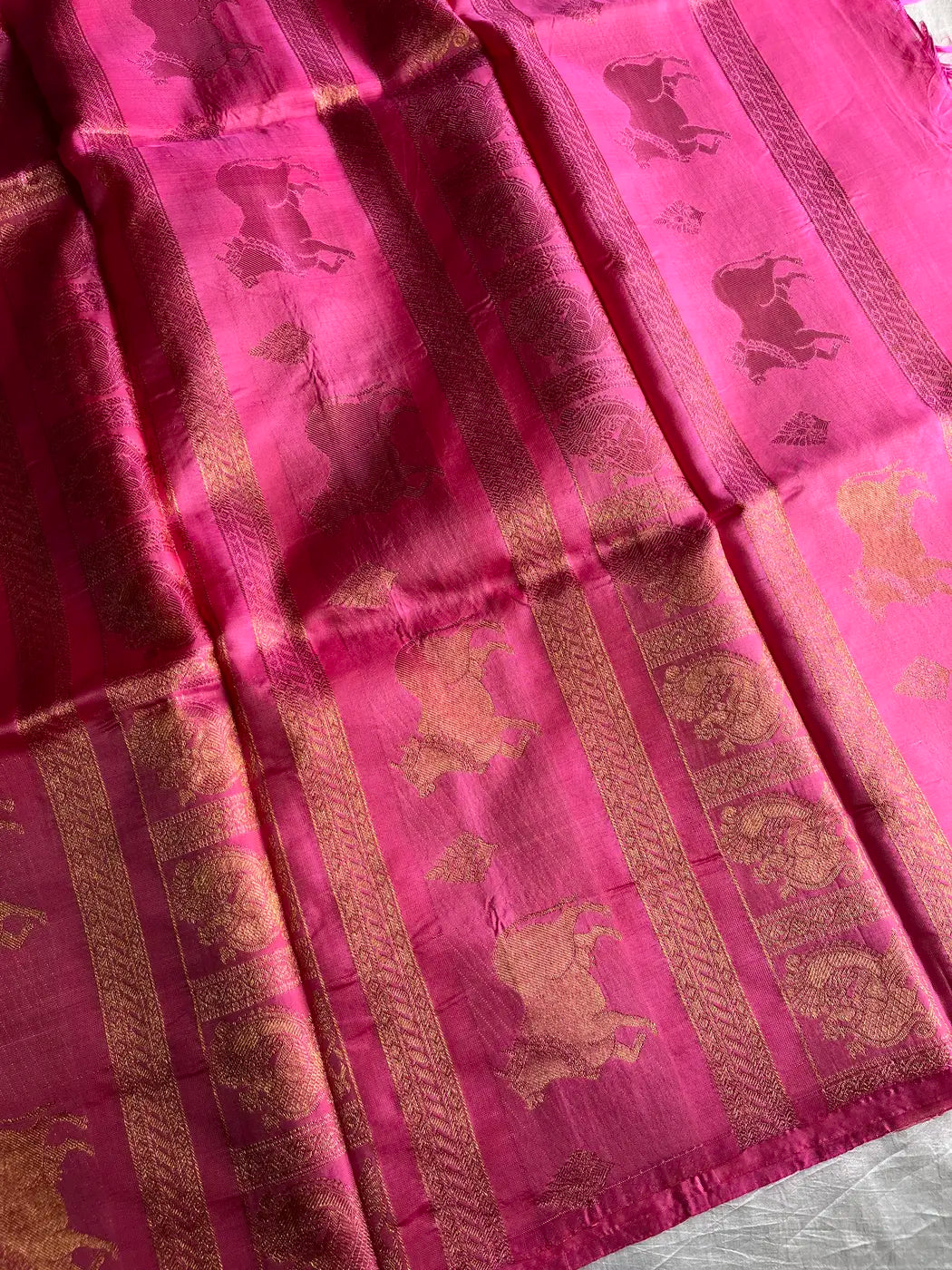 Vegan Silks | Chinnalampattu Saree – Pink