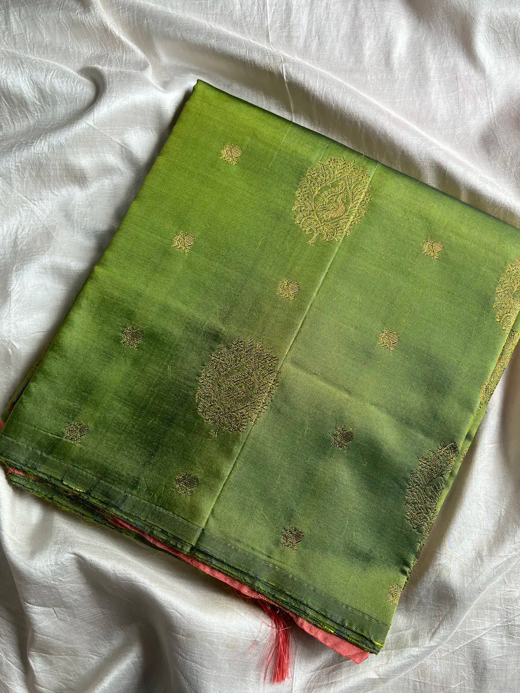 Vegan Silks | Chinnalampattu Saree – Green