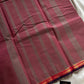 Subtle Weaves – Rosewood Kanchi Cotton Saree with Small Border (Only saree)