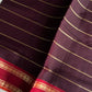 Devendra Saree – Coffee Brown | Handloom Vegan Art silk