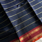 Devendra Saree – Dark Blue | Handloom Vegan Art silk