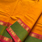 Mango yellow Kanchi cotton saree
