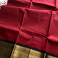 Subtle Weaves | Maroon Kanchi Cotton Saree
