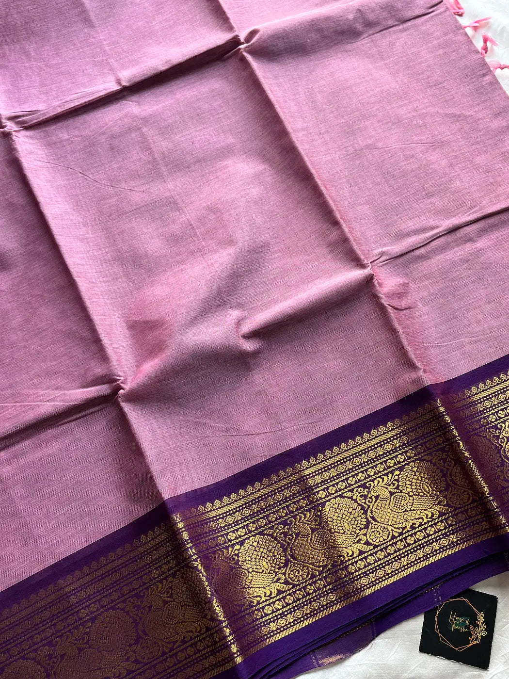 Subtle Weaves | Lilac Kanchi Cotton Saree